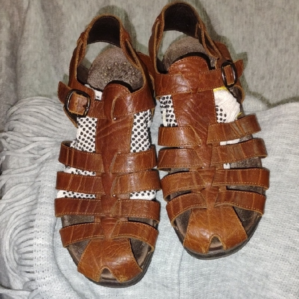 Brown Leather Sandals